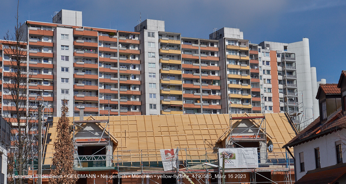 16.03.2023 - Baustelle Ottweiler Straße in Neuperlach